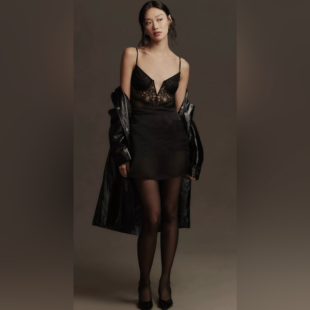 Anthropologie Pilcro Sheer Organza Mini Skirt